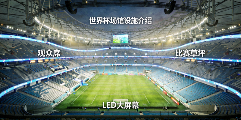 世界杯场馆设施介绍 - 现代化球场内部全景